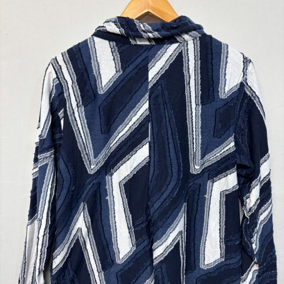 Lulu-B Women 3/4 Sleeve Blouse Top Shirt Size Medium Artsy C040 -17 - Picture 14 of 16